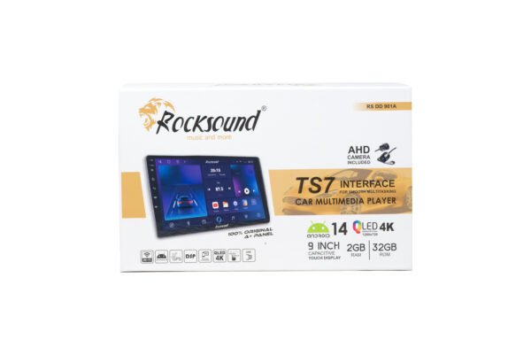 RS 901A 9” Android Car Multimedia Player | 2+32GB | Android 14 | QLED Display