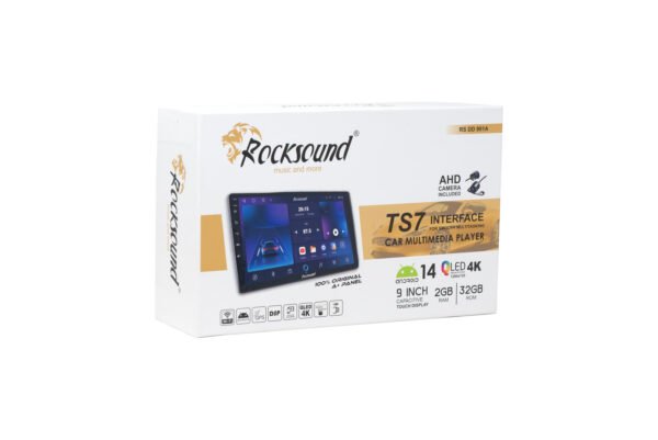 RS 901A 9” Android Car Multimedia Player | 2+32GB | Android 14 | QLED Display - Image 2