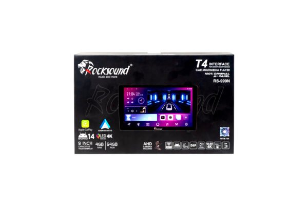 RS 999N Premium 9"/10" Android Car Multimedia Player with 4GB+64GB, Android 14, QLED Display - Image 2