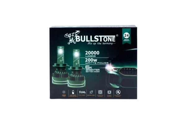 200W Bullstone Premium LED Headlight – 6X Brighter, Wider Range