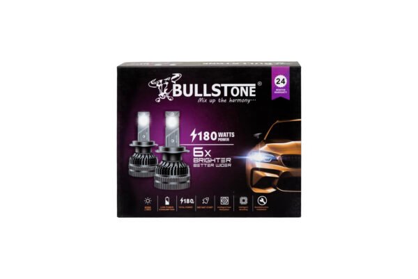 180W Bullstone Premium LED Headlight | 6X Brighter & Wider Range | H4, H7, H8/H11, H27 Models