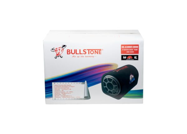 BS A1080T-6000 | 8” Bullstone Japanese MOSFET Active Subwoofer Bass Tube – 200W RMS, Hi-Fi Amplifier