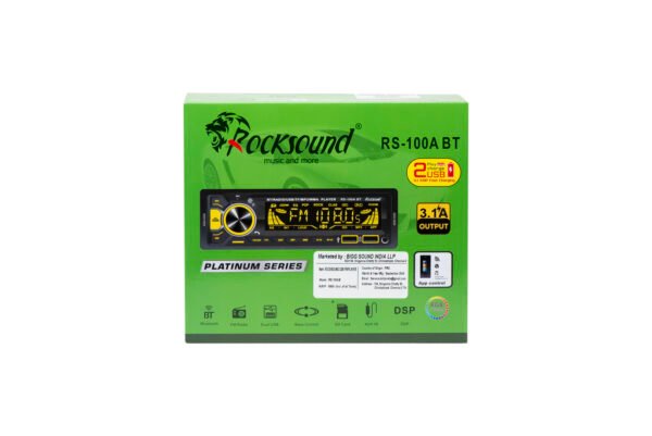 ROCKSOUND RS-100A BT / RS-100B BT Car MP3 Player | Platinum Series with Bluetooth, USB Playback & Fast Charging