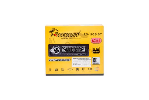 ROCKSOUND RS-100A BT / RS-100B BT Car MP3 Player | Platinum Series with Bluetooth, USB Playback & Fast Charging - Image 2