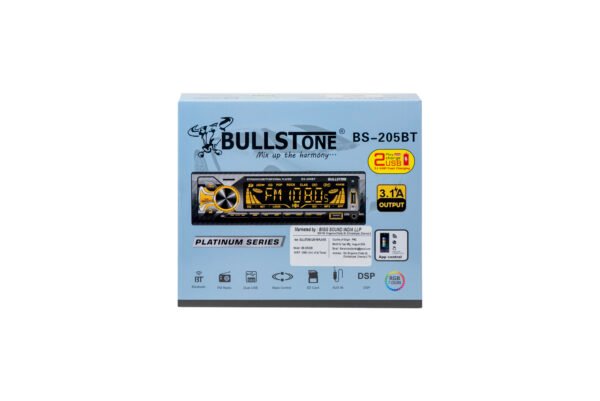Bullstone BS-205BT / BS-206BT Car MP3 Player | Bluetooth 5.0, USB Playback, Fast Charging & Premium Audio System